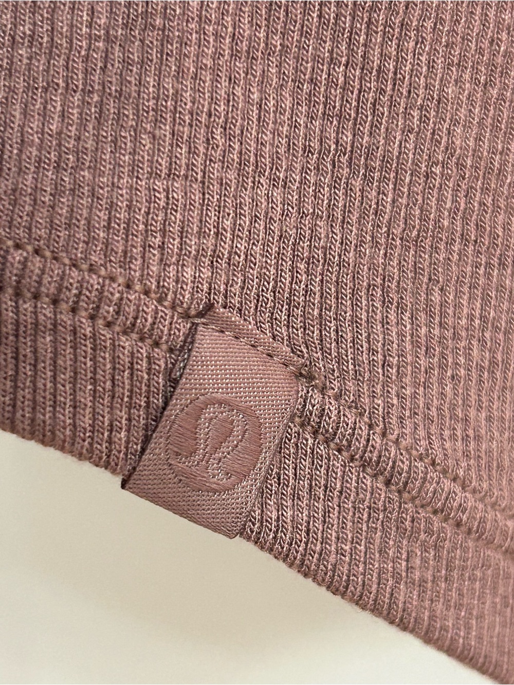 NWOT Lululemon athletica Ribbed Crewneck Tank Top in Dusty Mauve Size 14 - Picture 3 of 4